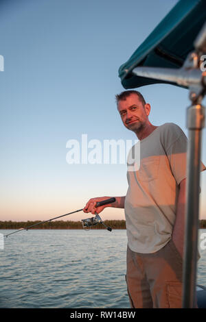 Pêche Blackwater Sound Key Largo Florida Banque D'Images