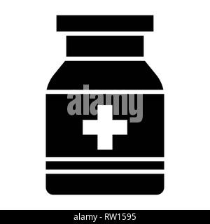 L'icône de la médecine, de la santé, d'illustration vectorielle Contours Banque D'Images