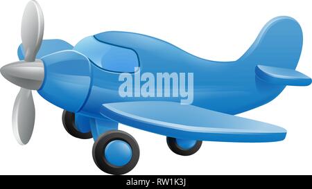 Cute Cartoon Avion Illustration de Vecteur