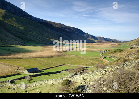 Nant Ffrancon, Snowdonia, le Nord du Pays de Galles Banque D'Images