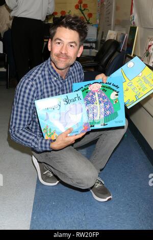 Compton, CA. 1er mars 2019. Kyle Howard lors d'une apparition publique pour les célébrités lire aux enfants pour lire À TRAVERS L'AMÉRIQUE, Ardella B. Tibby School, Compton, CA 1 mars 2019. Credit : Priscilla Grant/Everett Collection/Alamy Live News Banque D'Images