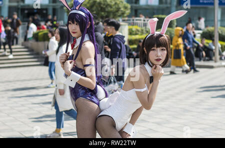 Chengdu, Chengdu, Chine. 4e Mar, 2019. Chengdu, Chine-Cosers Comiday au Comic Con qui s'est tenue à Chengdu, dans le sud-ouest de ChinaÃ¢â€ Province du Sichuan. Crédit : SIPA Asie/ZUMA/Alamy Fil Live News Banque D'Images