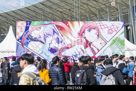 Chengdu, Chine. 4e Mar, 2019. Chengdu, Chine-Cosers Comiday au Comic Con qui s'est tenue à Chengdu, dans le sud-ouest de la province chinoise du Sichuan. Crédit : SIPA Asie/ZUMA/Alamy Fil Live News Banque D'Images