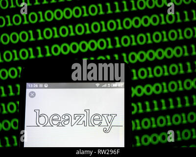 4 mars 2019 - L'Ukraine - Les Éditions de l'icône de groupe vu affichée sur un téléphone intelligent. (Crédit Image : © Igor Golovniov/SOPA des images à l'aide de Zuma sur le fil) Banque D'Images