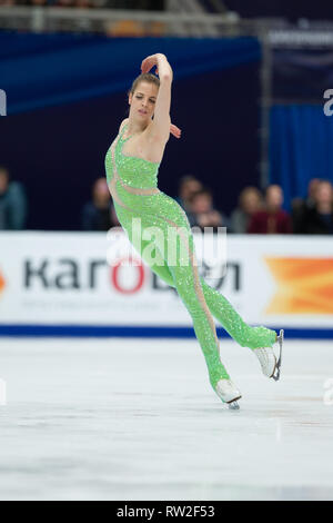 Carolina Kostner d'Italie au cours de 2018 championnats d'Europe de patinage artistique Banque D'Images