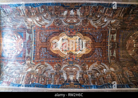 Deckengemälde der Jesuitenkirche Igreja do Colégio suis Praca Do Municipio, Funchal, Madeira, Portugal, Europa | peinture de plafond, Saint John l'Evang Banque D'Images