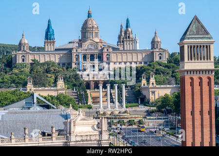 Plaza de España - Barcelone, Espagne Banque D'Images
