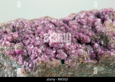 Cobalto calcite pierre spécimen minéral Banque D'Images