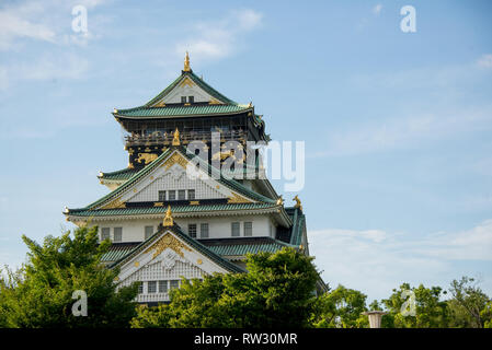 L'Asie, Japon, région du Kansai, Osaka, Osaka Castle Banque D'Images