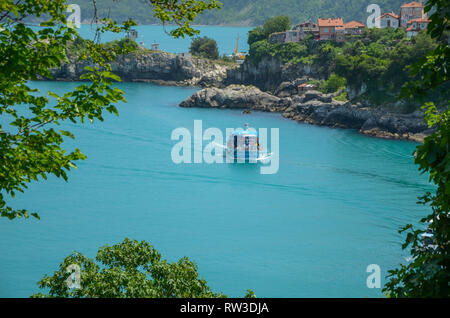 Amasra est une petite ville balnéaire à Bartin - Blacksea en Turquie .De nombreux touristes nationaux et étrangers visitent chaque année. Banque D'Images