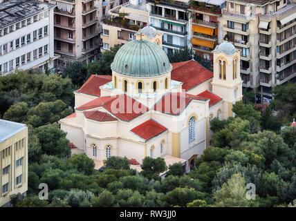 Église de Saint-Nicolas à Athènes, Grèce Banque D'Images