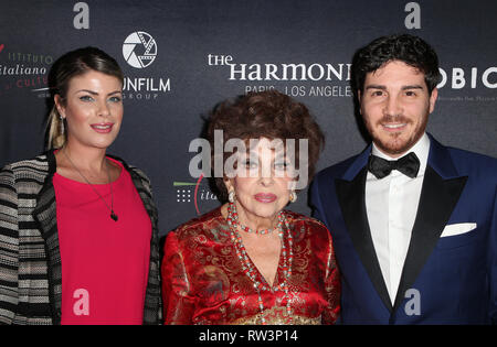 Tournage de 'Italie' - Jour 3 avec : Gina Lollobrigida, Andrea Piazzolla Où : Los Angeles, California, United States Quand : 31 Jan 2019 Credit : FayesVision/WENN.com Banque D'Images