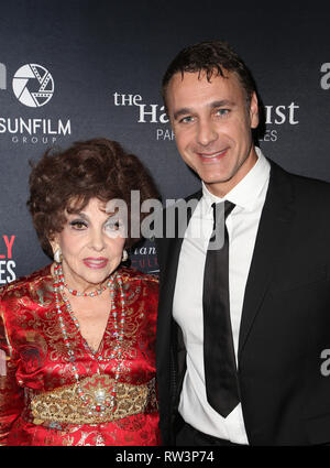 Tournage de 'Italie' - Jour 3 avec : Gina Lollobrigida, Raoul Bova Où : Los Angeles, California, United States Quand : 31 Jan 2019 Credit : FayesVision/WENN.com Banque D'Images