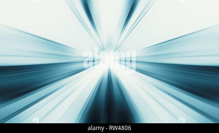 Lueur bleue. Brillance des couleurs. Lignes de flou. En verre transparent. Abstract Banque D'Images