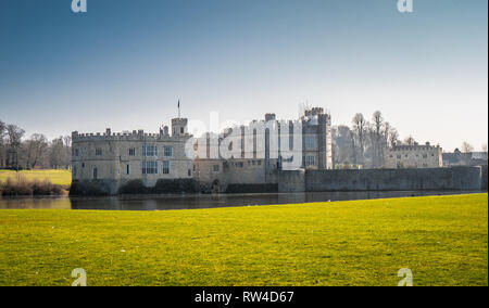 Célèbre le château de Leeds en Angleterre - Kent, Royaume-Uni - 27 FÉVRIER 2019 Banque D'Images