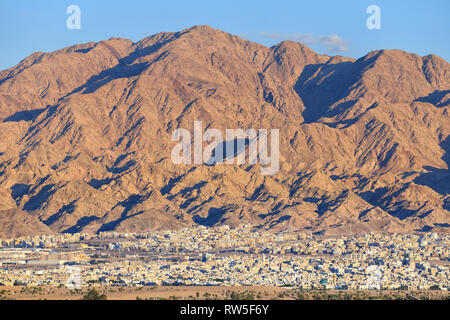 Eilat, Israël - 24 Février, 2019 : Israir Airlines ATR 72-200 à l'ancien hôtel de l'aéroport international d'Eilat. Banque D'Images
