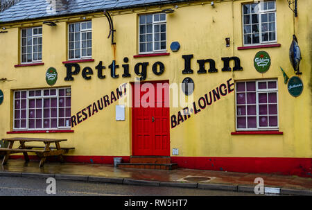 PETTIGO / IRLANDE - 03 mars 2019 : Pettigo est un petit village à la frontière de la République d'Irlande et en Irlande du Nord Banque D'Images