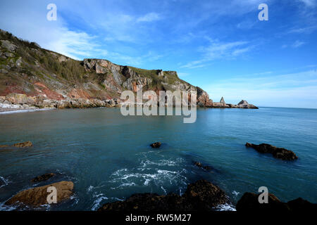 04/03/2019 Anstey's Cove, Torquay, Devon. - Photo obligatoire en ligne : Andy Styles - Tel : 01626 872731 mobile : 07834214253 - COMME C20190304D-003 Banque D'Images