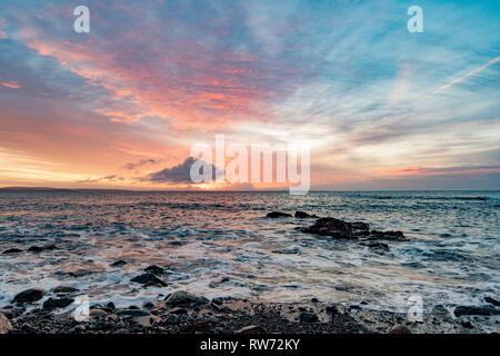 Mousehole, Cornwall, UK. 5 mars 2019. UK. Météo. Beau début pour la journée sur la côte à Mousehole ce matin sur St Pirans jour, le Saint Patron de Cornwall. Crédit : Simon Maycock/Alamy Live News Banque D'Images