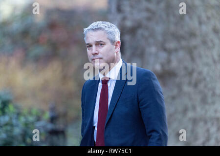 Londres 5 mars 2019, Stephen Barclay secrétaire Brexit arrive à une réunion du Cabinet au 10 Downing Street, London Credit Ian Davidson/Alamy Live News Banque D'Images