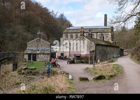 Gibson Mill à Hardcastle Crags , Calderdale Hebden Bridge , , West Yorkshire Banque D'Images