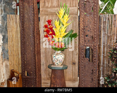 Arrangement de fleurs-claws homard Banque D'Images