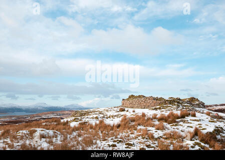 Dun Beag Broch, Isle of Skye Banque D'Images