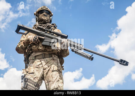 U.S. Army Ranger sniper Banque D'Images