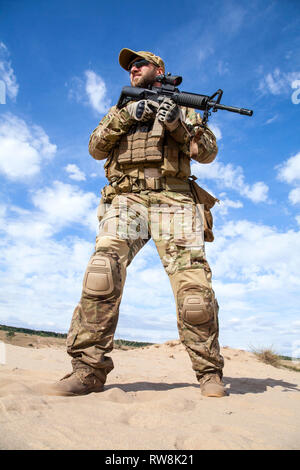 Les bérets verts U.S. Army Special Forces Group soldat. Banque D'Images