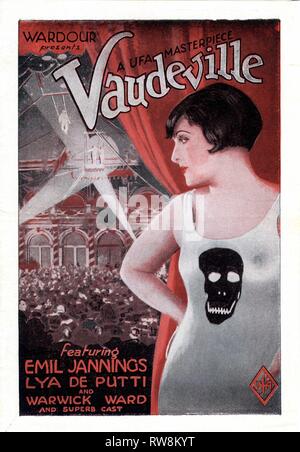 VARIETE / VAUDEVILLE / VARIETY 1925 Emil Jannings Lya de Putti Warwick Ward réalisateur E. A. Dupont Silent film Universum film ( UFA ) / Wardour films Banque D'Images