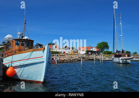 Marup Harbour, l'île de Samsoe, Jutland, Danemark, Scandinavie, Europe Banque D'Images