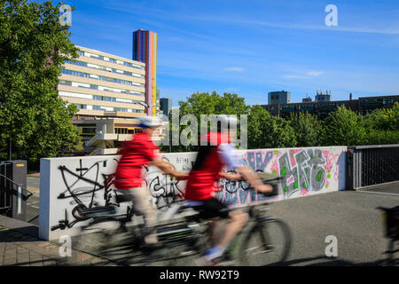 Essen, Rhénanie du Nord-Westphalie, région de la Ruhr, Allemagne, Gruene Mitte Essen, projet de développement urbain dans le quartier de l'université, dans le nord de la city centr Banque D'Images