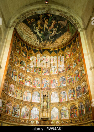 Retable de la vieille cathédrale de Salamanque Banque D'Images