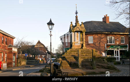 La Croix, Cheshire Lymm Banque D'Images