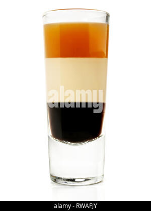 B52 Cocktail sur fond blanc