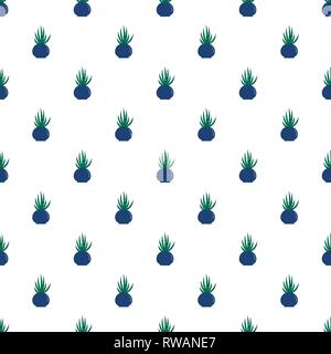 Motif à rayures pot cactus répéter vectoriel continu pour n'importe quel web design Illustration de Vecteur