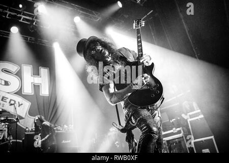 Norvège, Oslo - 27 février 2019. Le chanteur et guitariste Slash effectue un concert live avec Myles Kennedy & les conspirateurs à Sentrum Scene à Oslo. (Photo crédit : Gonzales Photo - Terje Dokken). Banque D'Images