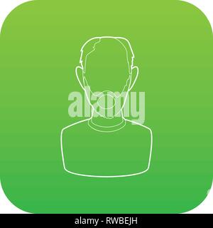 L'icône de l'assurance pension Vecteur vert Illustration de Vecteur