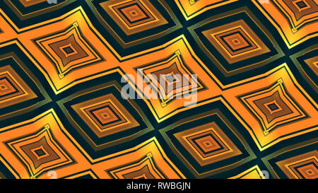 Thème animalier numérique contexte en jaune et orange Banque D'Images