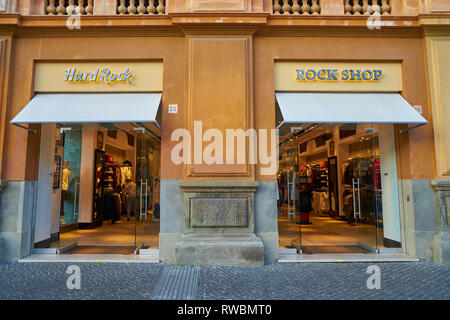 ROME, ITALIE - circa 2017, novembre : entrée de Rock shop à Rome. Banque D'Images