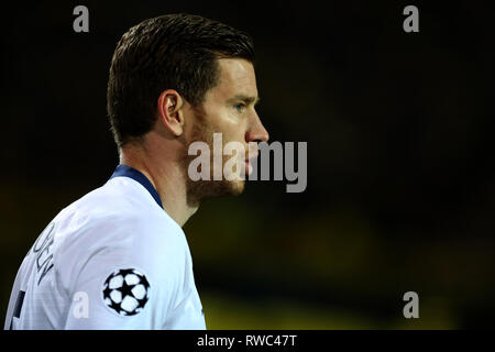 Westfalenstadion, Dortmund, Allemagne. 5e Mar, 2019. Ligue des Champions de football, série de 16, deuxième jambe, Borussia Dortmund contre Tottenham Hotspur ; Jan Vertonghen de Tottenham Hotspur : Action Crédit Plus Sport/Alamy Live News Banque D'Images