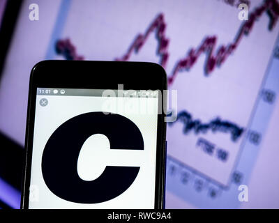 L'Ukraine. Mar 6, 2019. Centrica plc logo de l'entreprise vu affichée sur un téléphone intelligent. Crédit : Igor Golovniov SOPA/Images/ZUMA/Alamy Fil Live News Banque D'Images