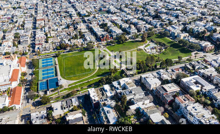 Mission Dolores Park, San Francisco, CA, USA Banque D'Images