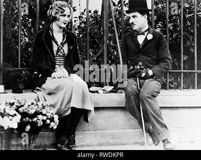 CHAPLIN,CHERRILL, City Lights, 1931 Banque D'Images