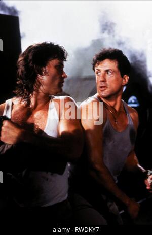 RUSSELL,STALLONE, TANGO et CASH, 1989 Banque D'Images