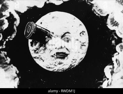 La lune, UN VOYAGE SUR LA LUNE, 1902 Banque D'Images