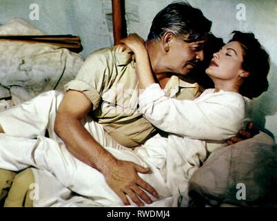 GABLE, Gardner, 1953 MOGAMBO, Banque D'Images