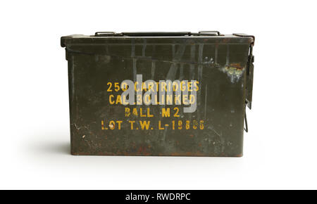 Dirty Ammo 250 conteneurs/cartouches Banque D'Images