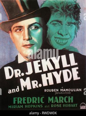 FREDRIC MARCH POSTER, DR. JEKYLL ET M. HYDE, 1931 Banque D'Images