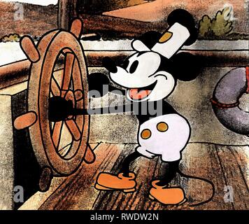 MICKEY MOUSE, Steamboat Willie, 1928 Banque D'Images